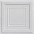 Williamsburg - Powder Coated - Tin Ceiling Tile - #505 - 24"x 24" - White