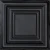 Williamsburg - Powder Coated - Tin Ceiling Tile - #505 - 24"x 24" - Black