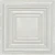Williamsburg - Powder Coated - Tin Ceiling Tile - #505 - 24"x 24" -  Eggshell White
