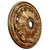 Golden Acanthus - FAD Hand Painted Ceiling Medallion - #CCMF-036-4 - Side View