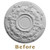 Dark Platinum - FAD Hand Painted Ceiling Medallion - #CCMF-035-A