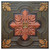 Large Snowflake VI - FAD Hand Painted Ceiling Tile - #CTF-003-6 
