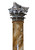 Roman Corinthian - FAD Faux Marble Finish Column - Capital Finish - Ivy & Silver  - #CPF-003-RC