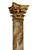 Roman Corinthian - FAD Faux Marble Finish Column - Capital Finish - Olympic Gold - #CPF-003-RC
