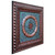 Laurel Wreath III - FAD Hand Painted Ceiling Tile - #CTF-004-3 - Side View