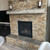 Fireplace Faux Wood Mantels Installed in Living and Dining
