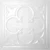 Gael - Tin Ceiling Tile - #540 - 24"x24" - White
