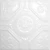 Larkspur - Tin Ceiling Tile - 24 in x 24 in - #506 - White