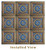 Odysseus Shield II - FAD Hand Painted Ceiling Tile - #CTF-014-2 - Installed View