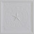 Texas Star Faux Tin Ceiling Tile - Drop In - 24"x24" - White Matte - #305