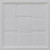 Faux Tin Ceiling Tile - Drop In - 24"x24" - White Matte - #300