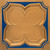 Faux Tin Ceiling Tile - Drop In - 24"x24" - Gold-Blue - #287