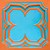 Faux Tin Ceiling Tile - Drop In - 24"x24" - Blue curacao - #287