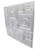 Faux Tin Ceiling Tile - Glue Up - 24"x24" - Silver - #297 - Side View