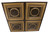 Baroque Ring - Faux Tin Ceiling Tile - Glue Up - 24"x24" - Antique Gold - #289 - Side View