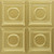 Faux Tin Ceiling Tile - Glue Up - 24"x24" - Brass - #289