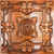 Rustic Petals - Faux Tin Ceiling Tile - 24 in x 24 in - #DCT29 - Archaic Copper