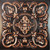 Gaby - Faux Tin Ceiling Tile - 24 in x 24 in - #DCT30 - Traditional Copper
