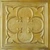 Old World Crest - Faux Tin Ceiling Tile - 24 in x 24 in - #DCT35 - Golden