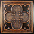 Old World Crest - Faux Tin Ceiling Tile - 24 in x 24 in - #DCT35 - Traditional Copper