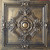 Victorian Ring - Faux Tin Ceiling Tile - 24 in x 24 in - #DCT38 - Ancient Gold