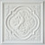 Baroque Swirl - Faux Tin Ceiling Tile - 24 in x 24 in - #DCT39 - White Matte