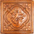 Baroque Swirl - Faux Tin Ceiling Tile - 24 in x 24 in - #DCT39 - Archaic Copper