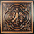 Baroque Swirl - Faux Tin Ceiling Tile - 24 in x 24 in - #DCT39 - Traditional Copper