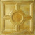 Gothic Bloom - Faux Tin Ceiling Tile - 24 in x 24 in - #DCT37 - Golden