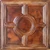 Gothic Bloom - Faux Tin Ceiling Tile - 24 in x 24 in - #DCT37 - Oil Painting Wood