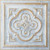 Artisan Medallion - Faux Tin Ceiling Tile - 24 in x 24 in - #DCT36 - Aged White Gold