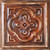 Artisan Medallion - Faux Tin Ceiling Tile - 24 in x 24 in - #DCT36 - Oil Painting Wood