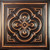 Artisan Medallion - Faux Tin Ceiling Tile - 24 in x 24 in - #DCT36 - Traditional Copper
