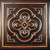 Artisan Medallion - Faux Tin Ceiling Tile - 24 in x 24 in - #DCT36 - Traditional Copper
