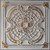 Antique Crosses - Faux Tin Ceiling Tile - 24 in x 24 in - #DCT31 - White Gold
