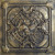 Antique Crosses - Faux Tin Ceiling Tile - 24 in x 24 in - #DCT31 - Ancient Gold