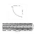 Dots 'N' Dashes - Powder Coated Tin Cornice - 3.4 in. Wide 48 in. Long - #801- Measurement
