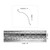 Fleurs de Lis - Powder Coated Tin Cornice - 13 in. Wide 48 in. Long - #807 - measurement