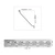 Beautiful Butterflies, Wide - Powder Coated Tin Cornice - 4.5 in. Wide 48 in. Long - #804 - Measurement