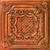 Bijou and Bee Bee 20 in x 20 in Glue-up Styrofoam Ceiling Tile Pack - #R126 - Antique Copper