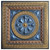 Odysseus Shield II - FAD Hand Painted Ceiling Tile - #CTF-014-2
