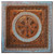 Odysseus Shield IV - FAD Faux Patina Finish Hand Painted Ceiling Tile - #CTF-014-4