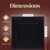 Economy 2 ft. x 4 ft. PVC Lay-in Ceiling Tile Packs - #232 - Black Glossy - Dimension