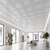 Economy 2 ft. x 4 ft. PVC Lay-in Ceiling Tile Packs - #232 - Plain White -  Installed