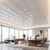Economy 2 ft. x 4 ft. PVC Lay-in Ceiling Tile Packs - #232 - Plain White -  Installed