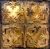 Antoinette - Hand Painted - Tin Ceiling Tile - #321 - 24"x24" - Shabby Chic Metallic Copper