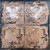 Antoinette - Shanko - Hand Painted - Tin Ceiling Tile - #321 - 24"x24" - Shabby Chic Copper