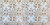 Antoinette - Hand Painted - Tin Ceiling Tile - #321 - 24"x48" - White Copper Metallic