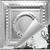 Victory - Hand Painted - Tin Ceiling Tile - #503 - 24"x24" - Shabby Chic White (This is reference for Finish only not the design)