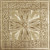 Renaissance - Hand Painted - Tin Ceiling Tile - #512 - 24"x24" - Antique Cream